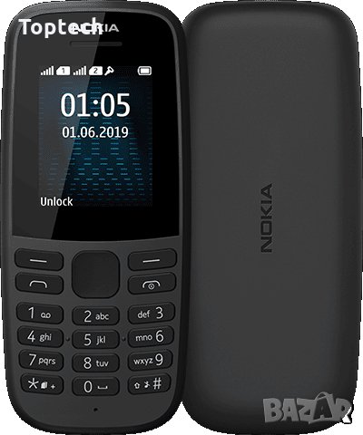 10 броя = 499лв. Nokia 105 (2019), Dual Sim, Черен, снимка 1