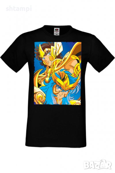 Мъжка тениска Saint Seiya Knights of the Zodiac,Анимация,игра,Празник,Повод,, снимка 1