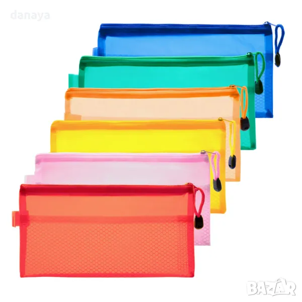 5493 Непромокаем ученически несесер за моливи химикалки с 2 отделения, снимка 1