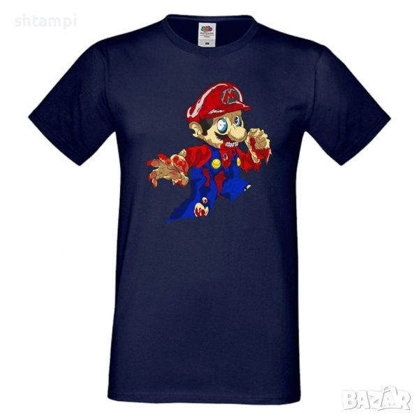 Мъжка тениска Mario Zombie 4 Игра,Изненада,Подарък,Празник,Повод, снимка 1