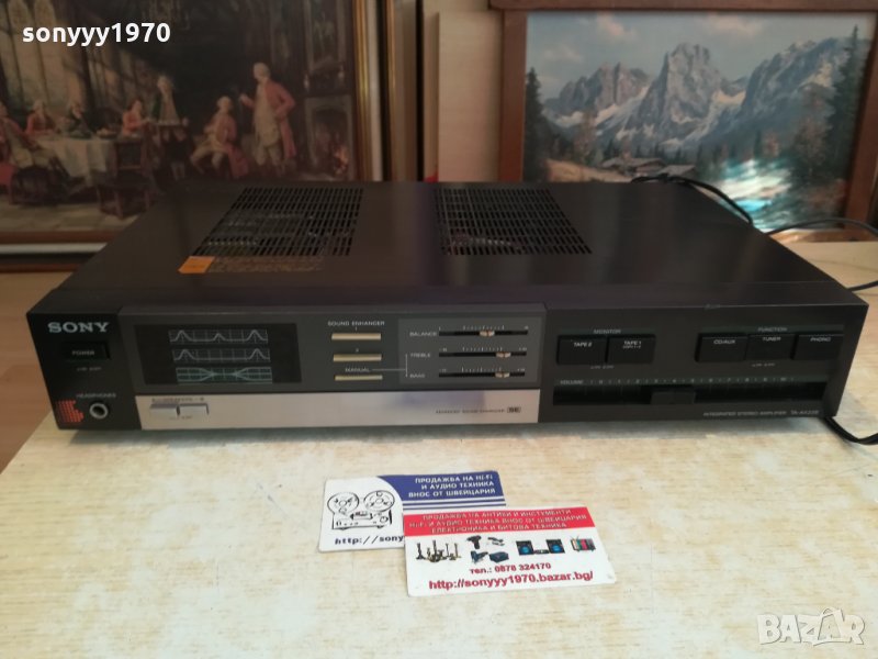 *sony ta-ax22b black amplifier-made in japan 3112201340, снимка 1