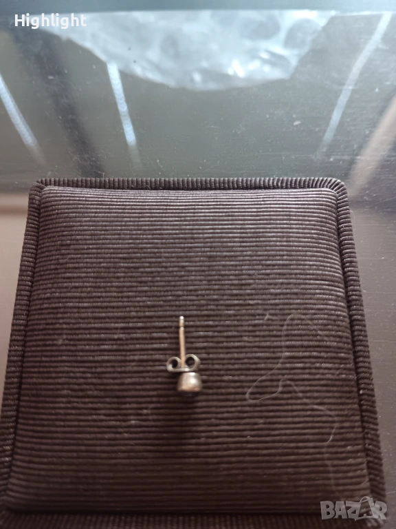 Златна Обица, бяло злато, снимка 1