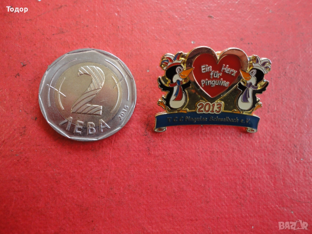 Бронзов знак значка Pinguine 1, снимка 1