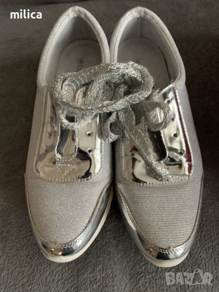 Сребърни маратонки, снимка 1