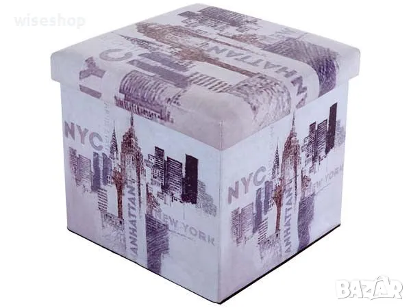 Многоцветна табуретка кутия, снимка 1