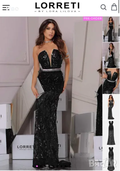Рокля Lorreti подарък коланче, снимка 1