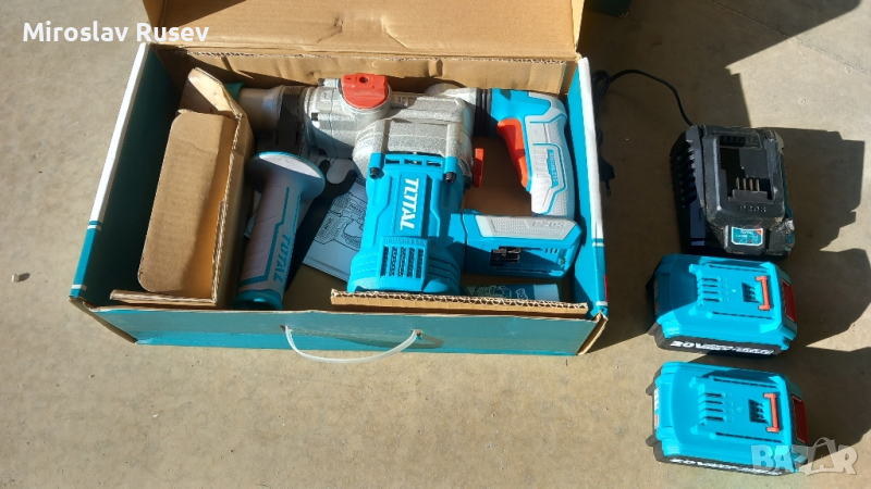 перфоратор тотал 20волта 4.5j безчетков мотор, снимка 1