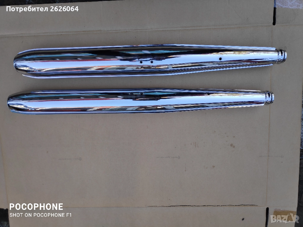 Чисто нови ауспуси за мотоциклет JAWA TS 350, снимка 1