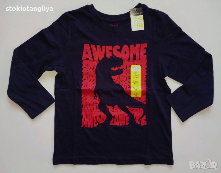 Блузи с дълъг ръкав Primark за момче, 5-6 години, 116 см, снимка 1