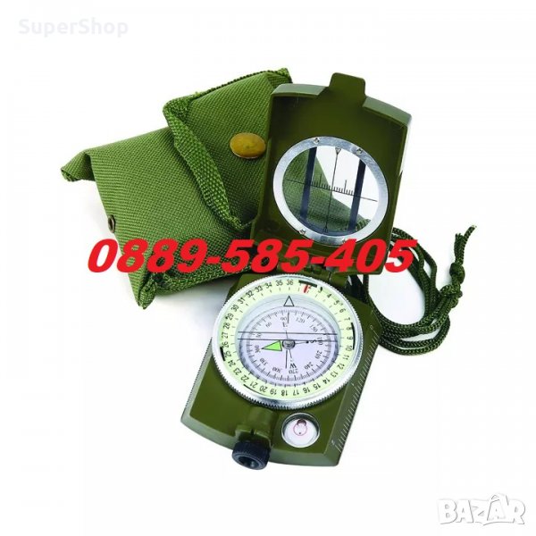 Дизайнерски Професионален Призматичен компас за туризъм антика подарък, снимка 1