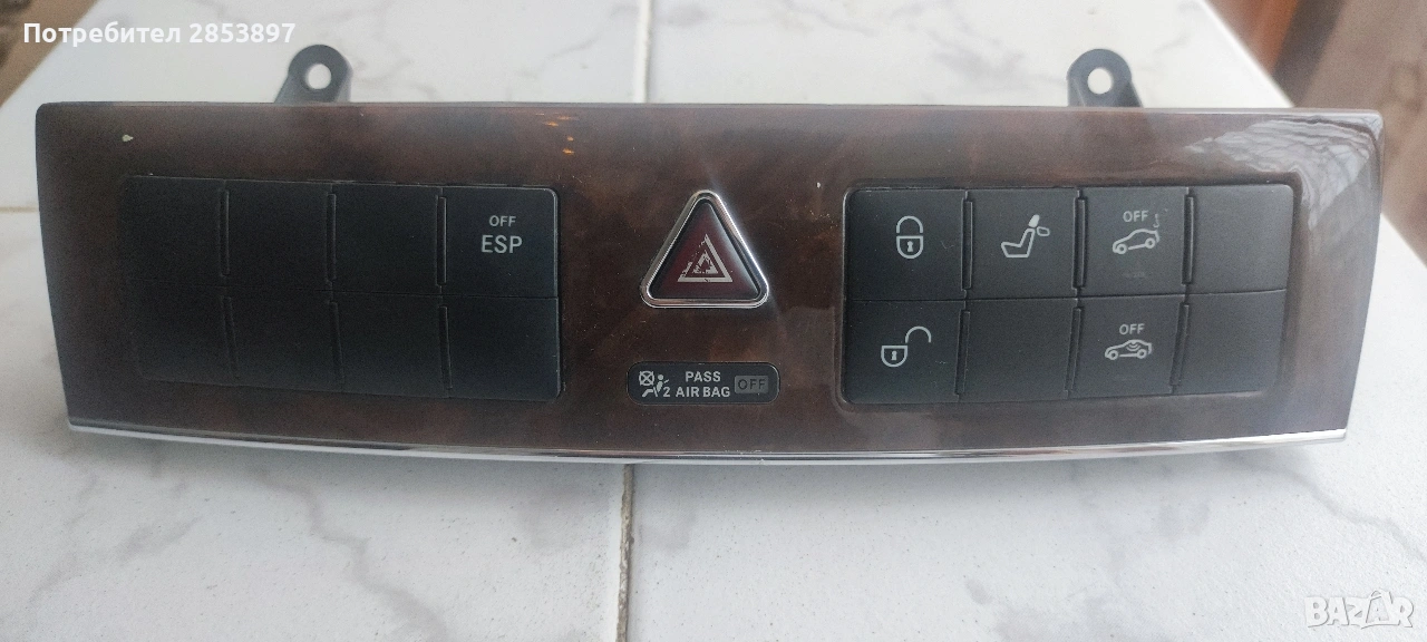 Панел бутони за Mercedes-Benz W203 2038214481 , снимка 1