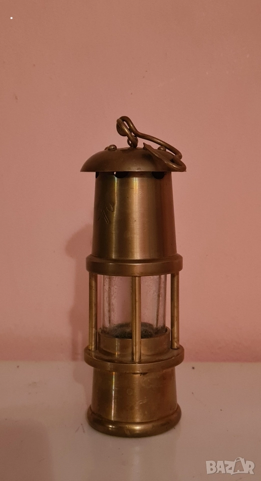 Миньорска лампа бронзова, снимка 1