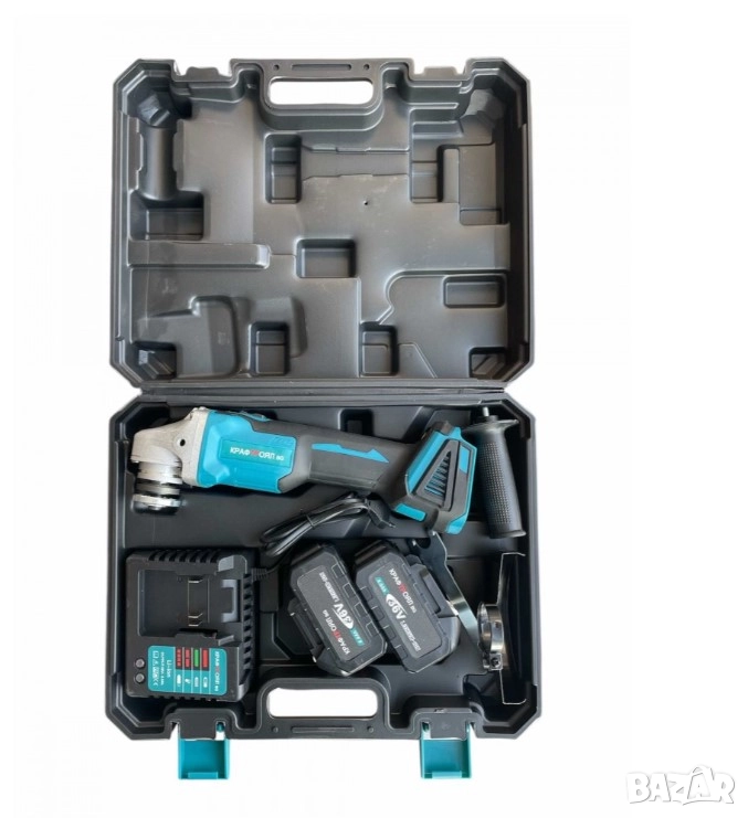 Комплект акумулаторен ъглошлайф син 95лв, снимка 1