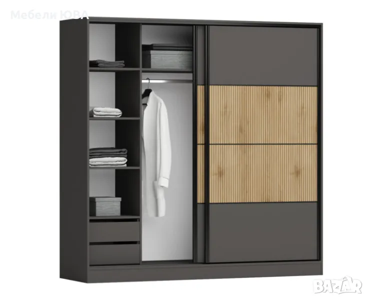 Гардероб Симона с опция за вградени чекмеджета, снимка 1