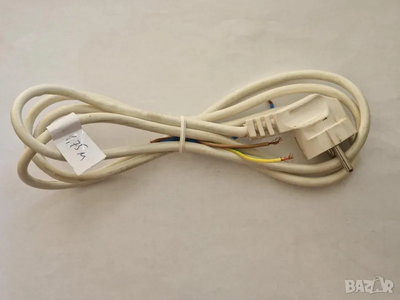 Захранващ кабел 1.75 м, 3x0.75 мм², мед, 16 A, снимка 1