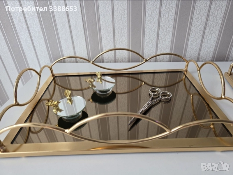 Комплект златни табли за годеж / сватба, снимка 1