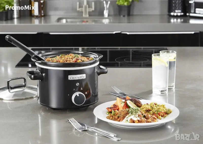Уред за бавно готвене Crock Pot ‎CSC046 Slow Cooker 2.4л 130W Съд за готвене с капак, снимка 1