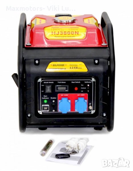 Инверторен генератор за ток BULPOWER 4KW HJ 3800H МОНОФАЗЕН, снимка 1