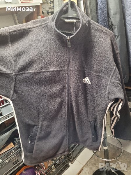 ADIDAS  полар,суитчър,горнище черно- XXL, снимка 1