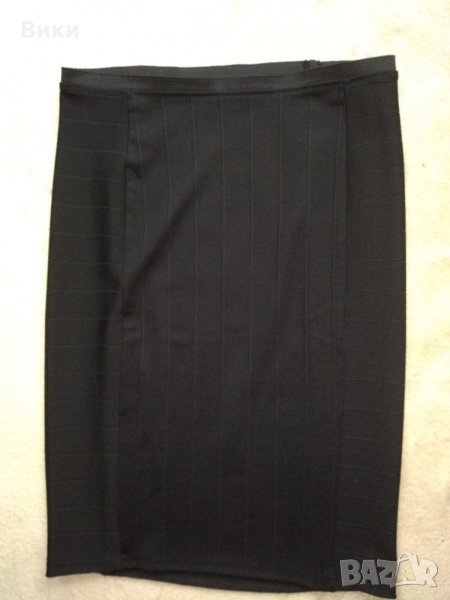 Черна права пола Zara, снимка 1