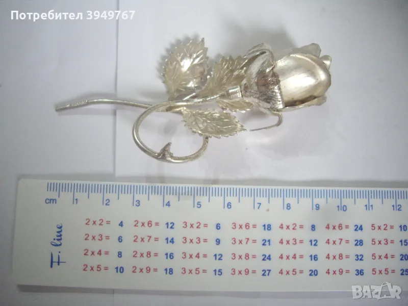 Красива метална роза., снимка 1