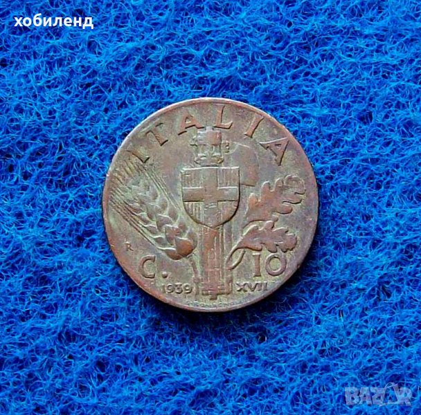 10 чентесими Италия 1939, снимка 1