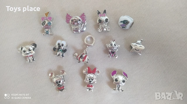 Гривна тип Пандора с талисман Disney Minnie mouse, Stitch , снимка 9 - Гривни - 50662591