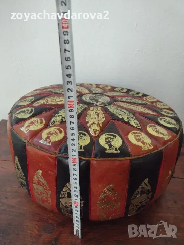 ПУФ ЕСТЕСТВЕНА КОЗЯ КОЖА, снимка 7 - Други - 49960570