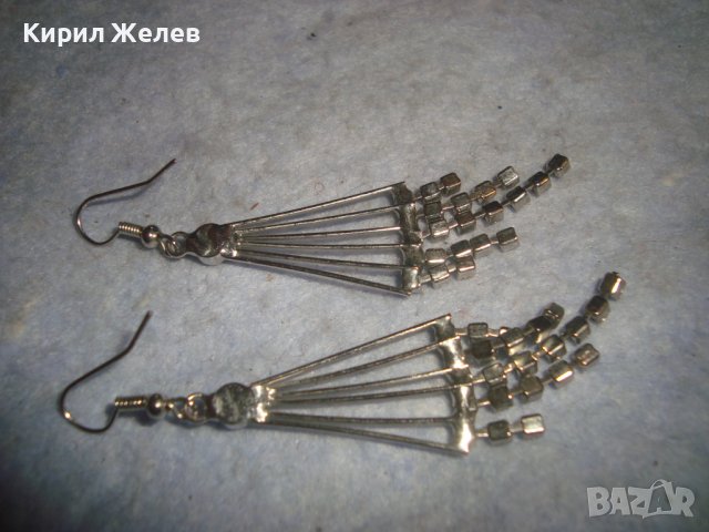 АЖУРНИ ФИНИ КРИСТАЛНИ СРЕБРИСТИ АРТ ОБЕЦИ 26747, снимка 3 - Обеци - 37685818