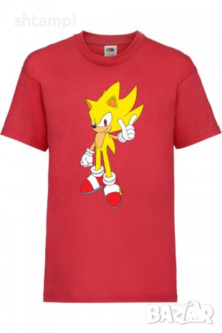 Детска тениска Sonic Super Sonic,Соник,Игра,Изненада,Подарък,Празник,Повод, снимка 8 - Детски тениски и потници - 37434815