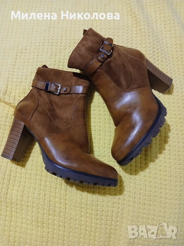Кафяви боти 39н, снимка 3 - Дамски боти - 53291047