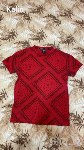 Мъжка тениска - червена, снимка 1