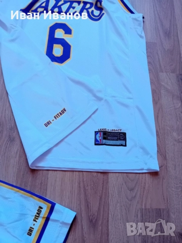 Чисто нов оригинален екип на Los Angelis Lakers - LeBron James, снимка 4 - Баскетбол - 51700854
