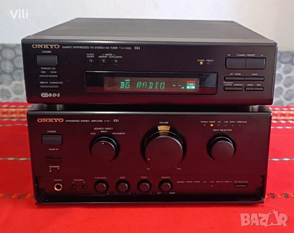 Onkyo A-911 + Onkyo T-411RDS (усилвател + тунер), снимка 8 - Ресийвъри, усилватели, смесителни пултове - 51648269
