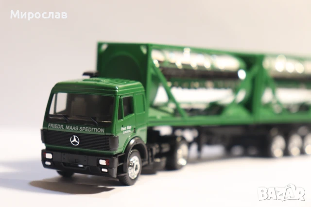 HERPA H0 1/87 MERCEDES ВЛЕКАЧ KАМИОН МОДЕЛ TIR ЦИСТЕРНА, снимка 3 - Колекции - 51145863
