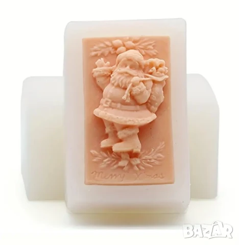 Молд дядо Коледа за сапуни и свещи , снимка 5 - Форми - 51290850