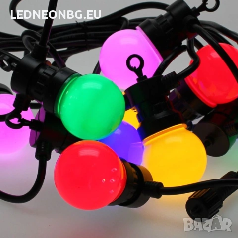 5 м Празнична Великденска Гирлянда с 10 разноцветни LED крушки, снимка 3 - Декорация за дома - 54118399