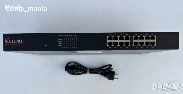 Гигабитов суич Intellinet 16-Port Gigabit Ethernet
