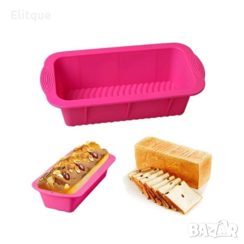 ? Силиконова тава: Печи вкусен хляб и сладкиши без залепване! ?Размер: 25,5 х 14см B A R E P E P E, снимка 6 - Други - 52903146