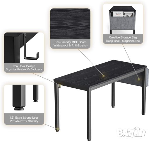 Офис бюро / бюро за компютър B0895HVR59, снимка 6 - Бюра - 42887114