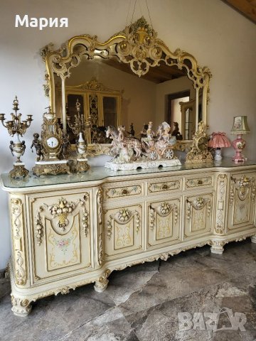 Италианска барокова трапезария 0125, снимка 10 - Маси - 40691895