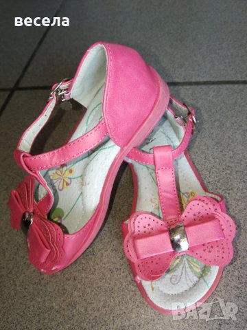 Детски сандали, розов цвят номер 25,стелка от естествена кожа, леки и удобни, снимка 3 - Детски сандали и чехли - 37212750