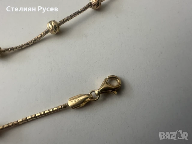  3.91гр дамско златно колие / синджир / ланец / злато / златен / GOLD 585 / 14 карата  , снимка 3 - Колиета, медальони, синджири - 50861216