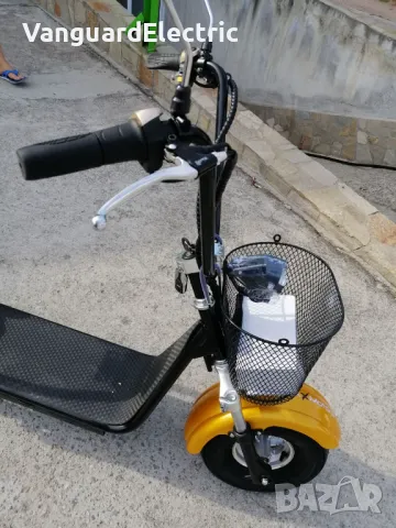 ЕЛЕКТРИЧЕСКИ СКУТЕР Maxmotors Little City Harley 1200W ЖЪЛТ, снимка 3 - Мотоциклети и мототехника - 42256346