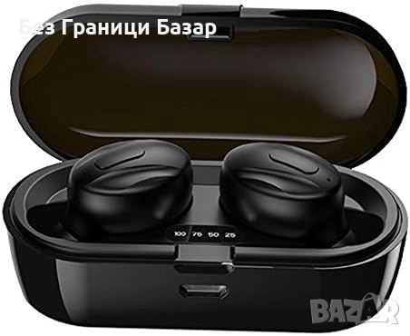 Нови Мини True Wireless слушалки IPX5 водоустойчиви с шумопотискане стерео звук кутия за зареждане