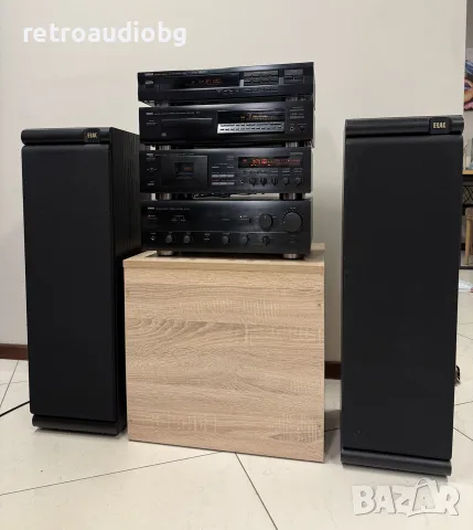 🔊Ретро аудио сет YAMAHA - Усилвател, CD плеър, триглав дек, тунер и тонколони🔉, снимка 2 - Аудиосистеми - 55999681