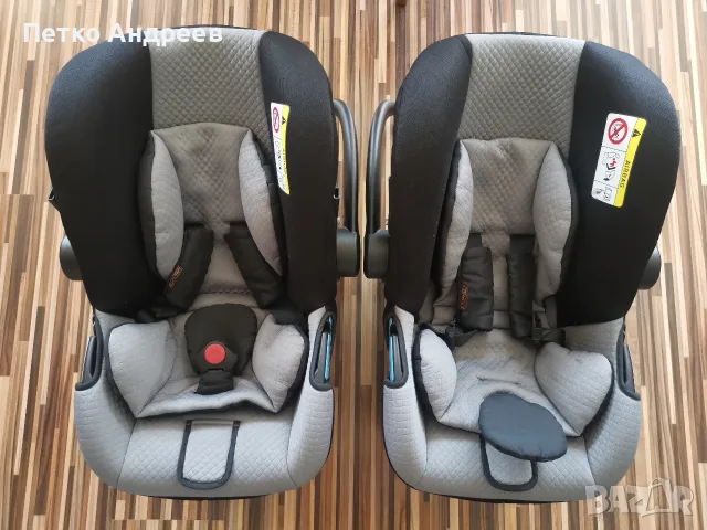 4 бр. Mountain Buggy – 2 кошници за кола Protect 0-13 кг + 2 коша Plus за новородено, снимка 9 - Стоки за близнаци - 55792451