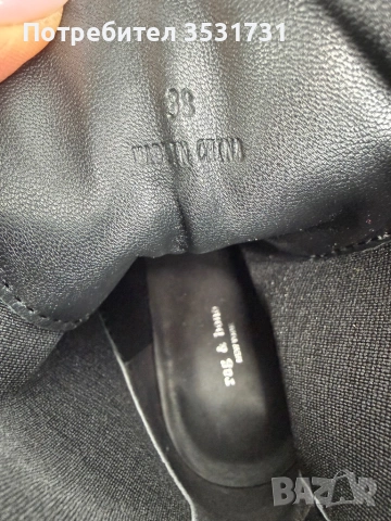 Rag & bone черни боти размер 38 - чисто нови, снимка 9 - Дамски боти - 54014962