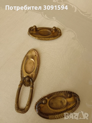 Арт Деко Комплект дръжки за чекмеджета 