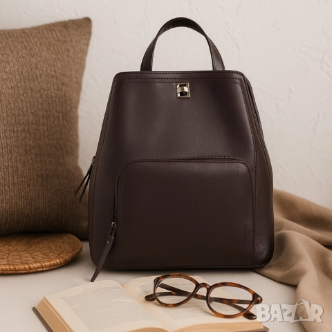 Елегантна и удобна раница с три прегради – перфектна за всеки ден, снимка 10 - Раници - 51884496